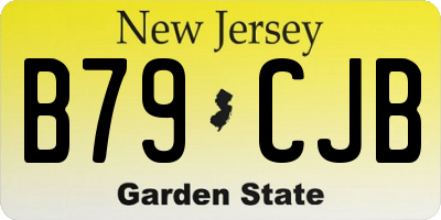 NJ license plate B79CJB