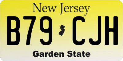 NJ license plate B79CJH
