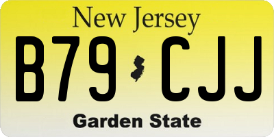 NJ license plate B79CJJ
