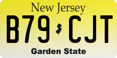 NJ license plate B79CJT