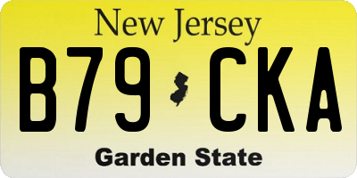 NJ license plate B79CKA