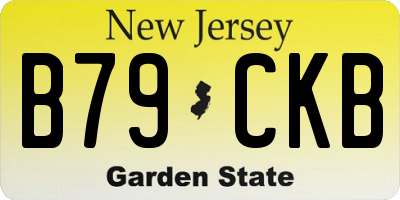 NJ license plate B79CKB