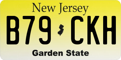 NJ license plate B79CKH