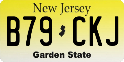 NJ license plate B79CKJ