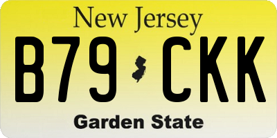 NJ license plate B79CKK