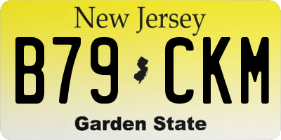NJ license plate B79CKM