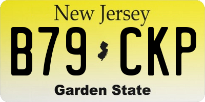 NJ license plate B79CKP