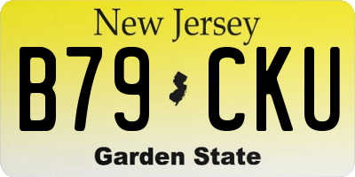 NJ license plate B79CKU