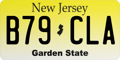 NJ license plate B79CLA