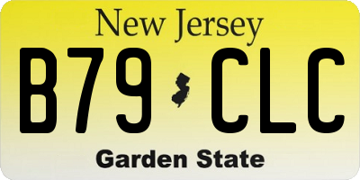 NJ license plate B79CLC