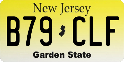 NJ license plate B79CLF