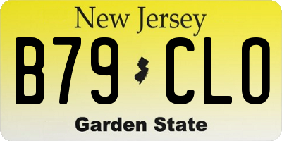 NJ license plate B79CLO
