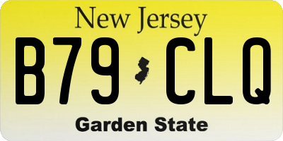 NJ license plate B79CLQ