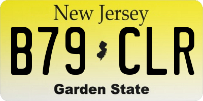 NJ license plate B79CLR