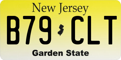 NJ license plate B79CLT