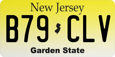 NJ license plate B79CLV