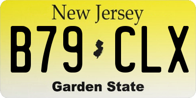 NJ license plate B79CLX