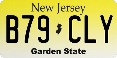 NJ license plate B79CLY