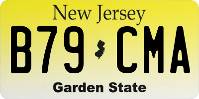 NJ license plate B79CMA