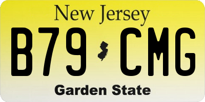 NJ license plate B79CMG