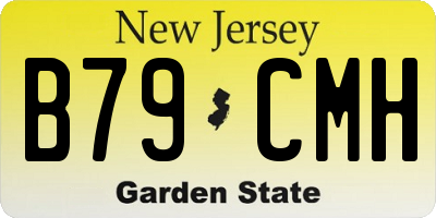 NJ license plate B79CMH