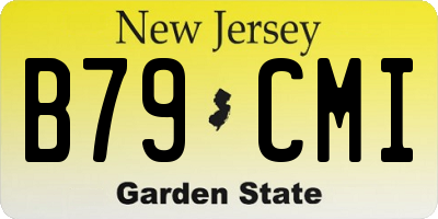 NJ license plate B79CMI