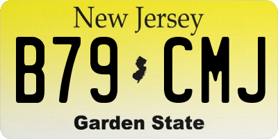 NJ license plate B79CMJ