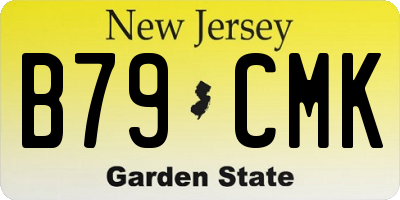 NJ license plate B79CMK