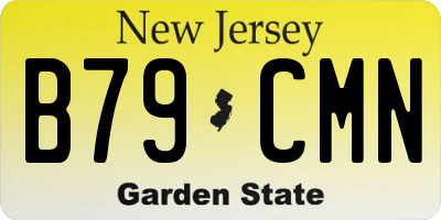 NJ license plate B79CMN