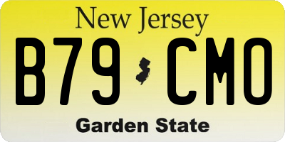 NJ license plate B79CMO