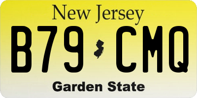 NJ license plate B79CMQ