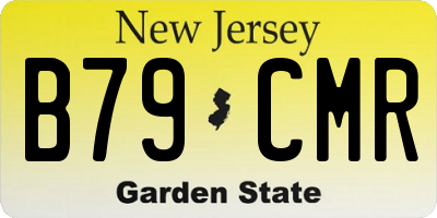 NJ license plate B79CMR