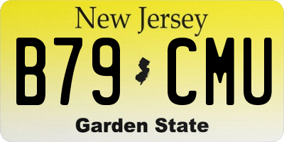 NJ license plate B79CMU