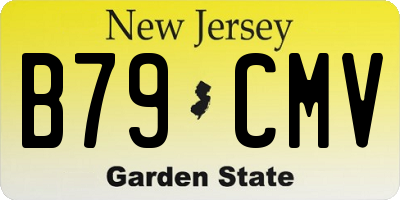 NJ license plate B79CMV