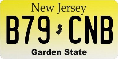 NJ license plate B79CNB