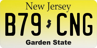 NJ license plate B79CNG