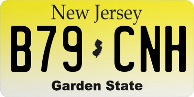 NJ license plate B79CNH