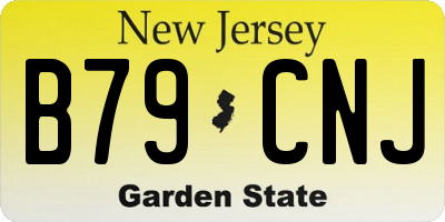 NJ license plate B79CNJ