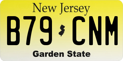 NJ license plate B79CNM