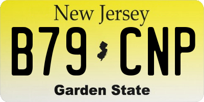 NJ license plate B79CNP