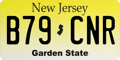 NJ license plate B79CNR