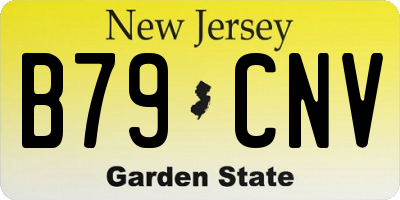 NJ license plate B79CNV