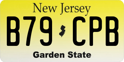 NJ license plate B79CPB