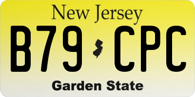 NJ license plate B79CPC