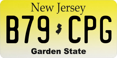 NJ license plate B79CPG