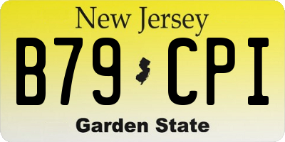 NJ license plate B79CPI