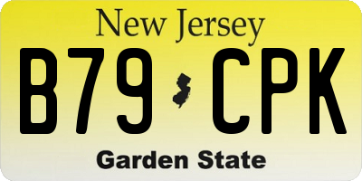 NJ license plate B79CPK