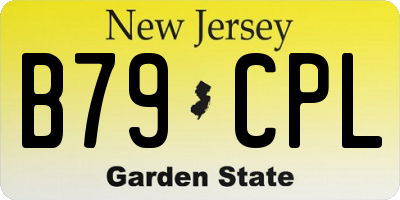 NJ license plate B79CPL
