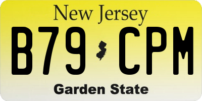 NJ license plate B79CPM