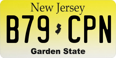 NJ license plate B79CPN
